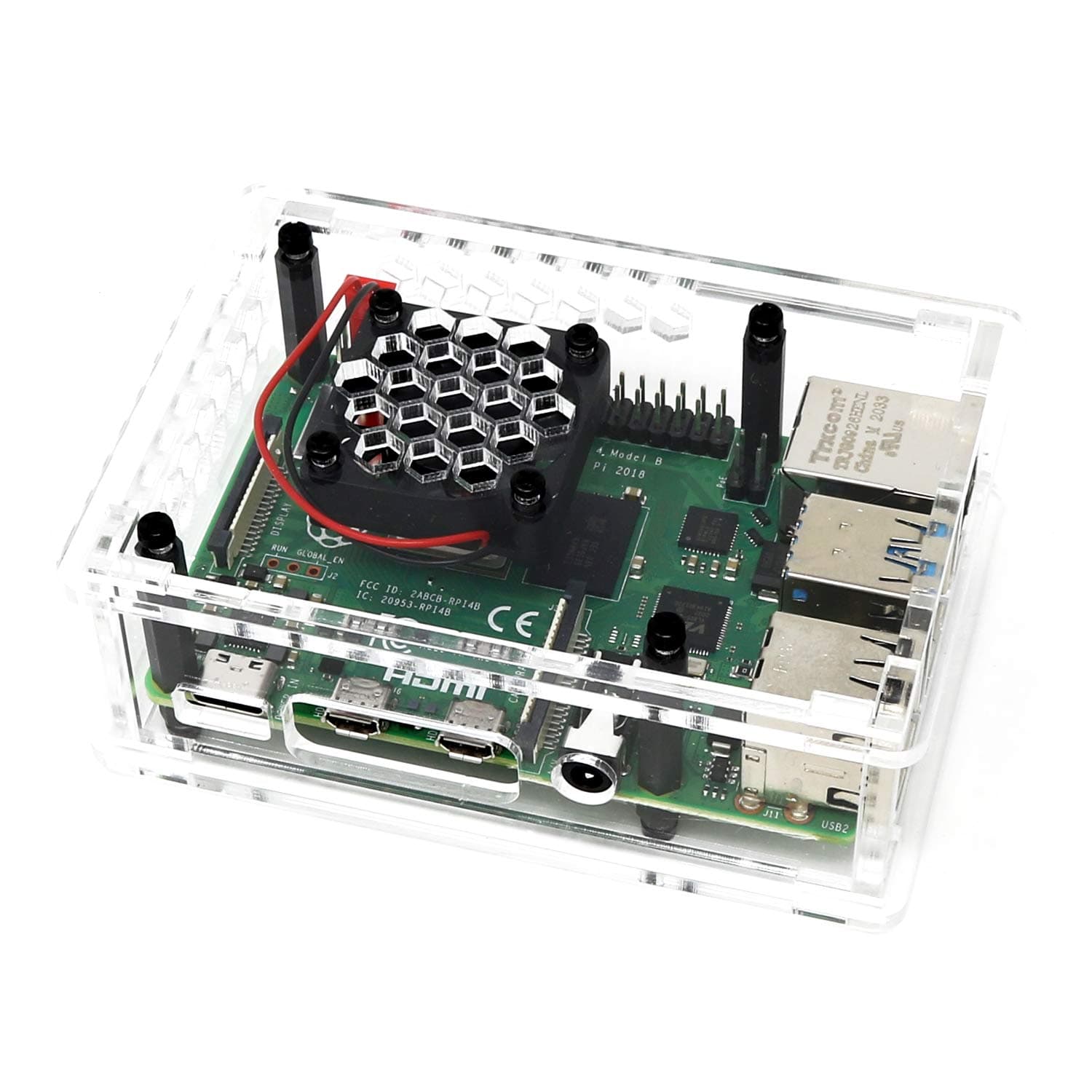 Raspberry Pi 4 Case (With Cooling Fan) (v3.0) by The Pi Hut - The Pi Hut