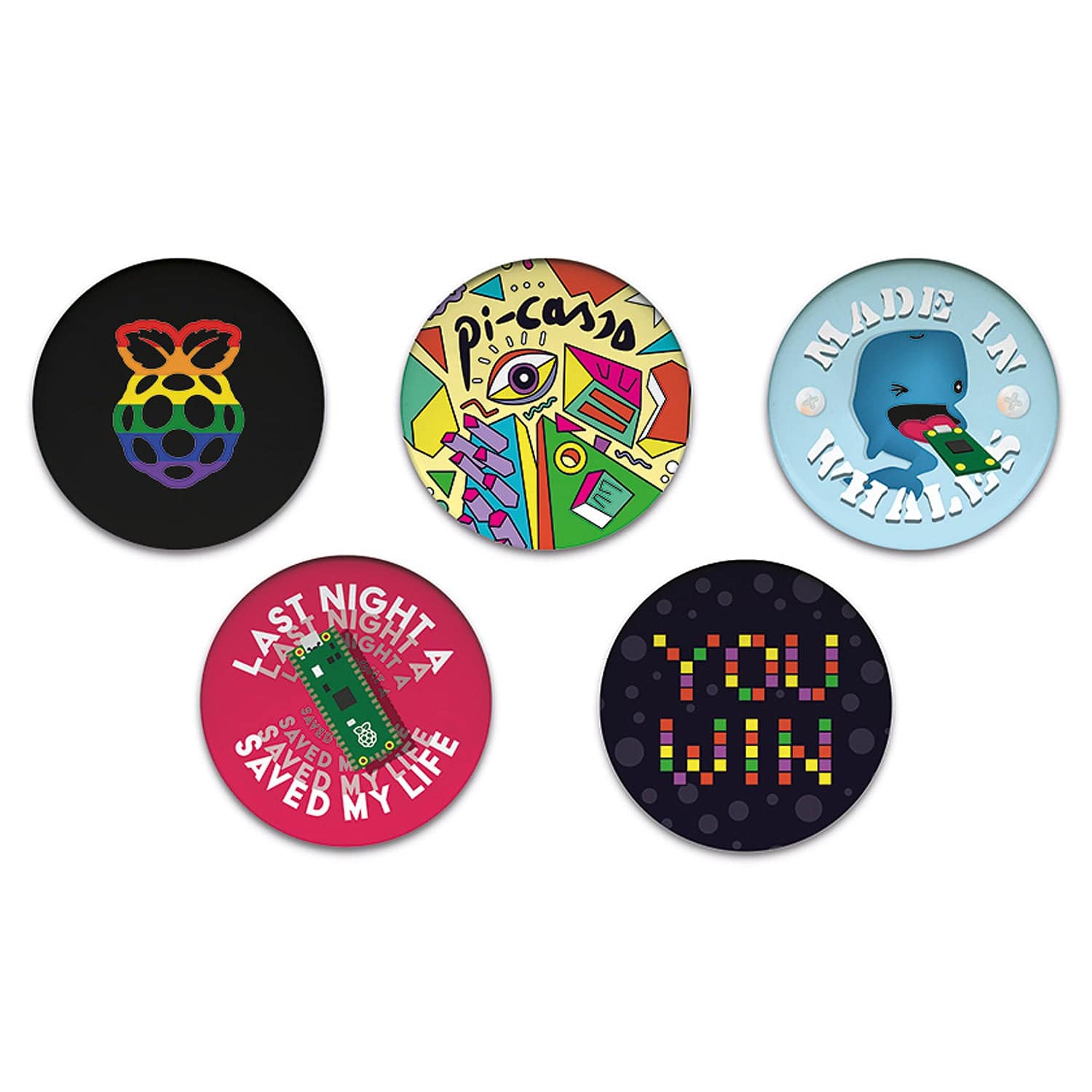 Raspberry Pi Badge Pack - Series 1 by Raspberry Pi - The Pi Hut
