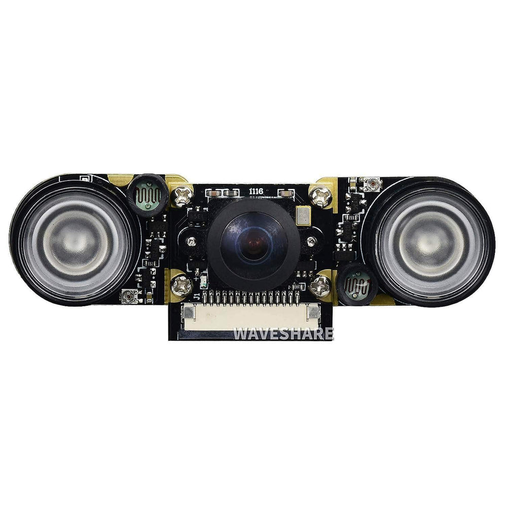 Night Vision & Fisheye Camera for Raspberry Pi - 160° Lens 5MP by Waveshare - The Pi Hut