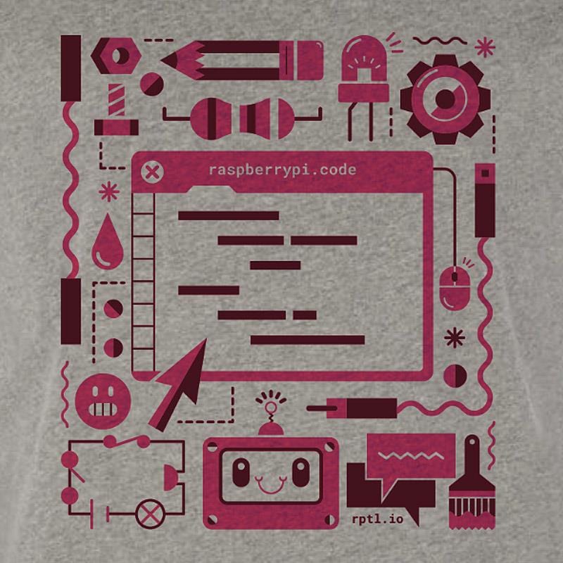 Raspberry Pi Colour Code T-shirt - The Pi Hut