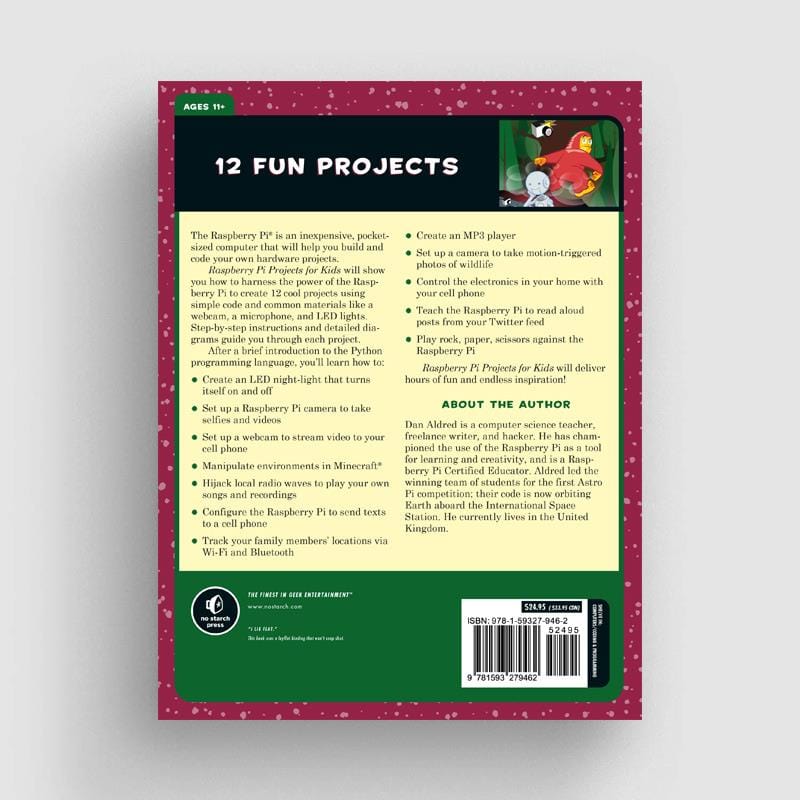 Raspberry Pi Projects for Kids by No Starch Press - The Pi Hut