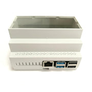 RasPiBox - Raspberry Pi 4 Prototyping DIN Rail Case (inc. 5V regulator) - The Pi Hut