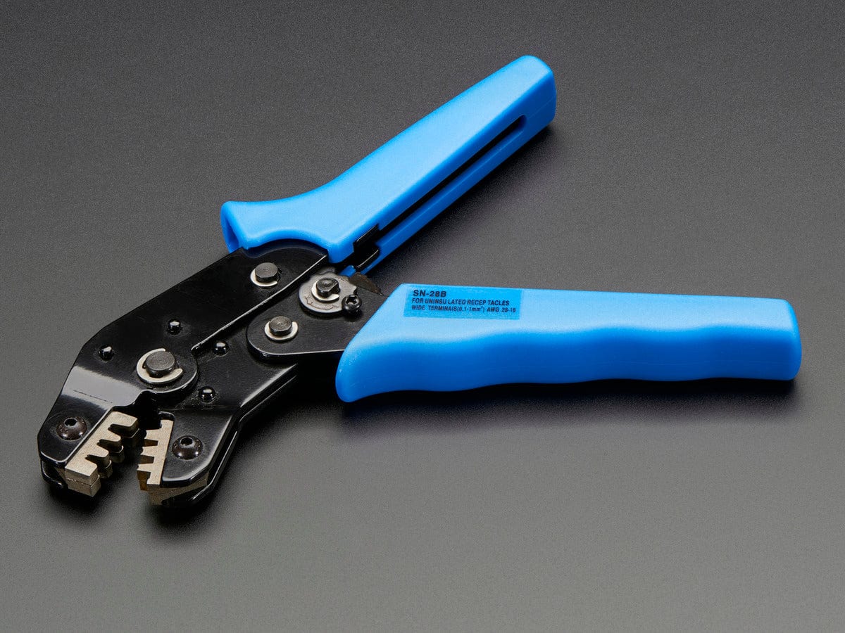Ratcheting Crimper Pliers - #18-28 AWG by The Pi Hut - The Pi Hut