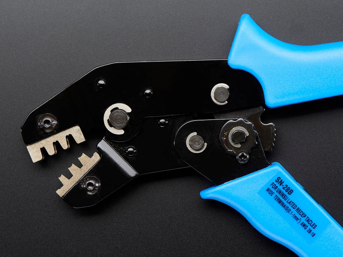 Ratcheting Crimper Pliers - #18-28 AWG by The Pi Hut - The Pi Hut