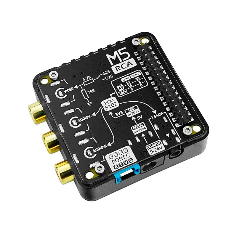 RCA Audio/Video Composite Module 13.2 by M5Stack - The Pi Hut