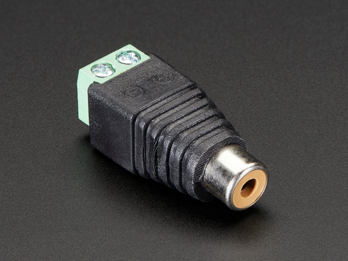 RCA (Composite Video, Audio) Female Jack Terminal Block by The Pi Hut - The Pi Hut