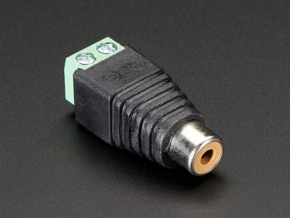 RCA (Composite Video, Audio) Female Jack Terminal Block by The Pi Hut - The Pi Hut