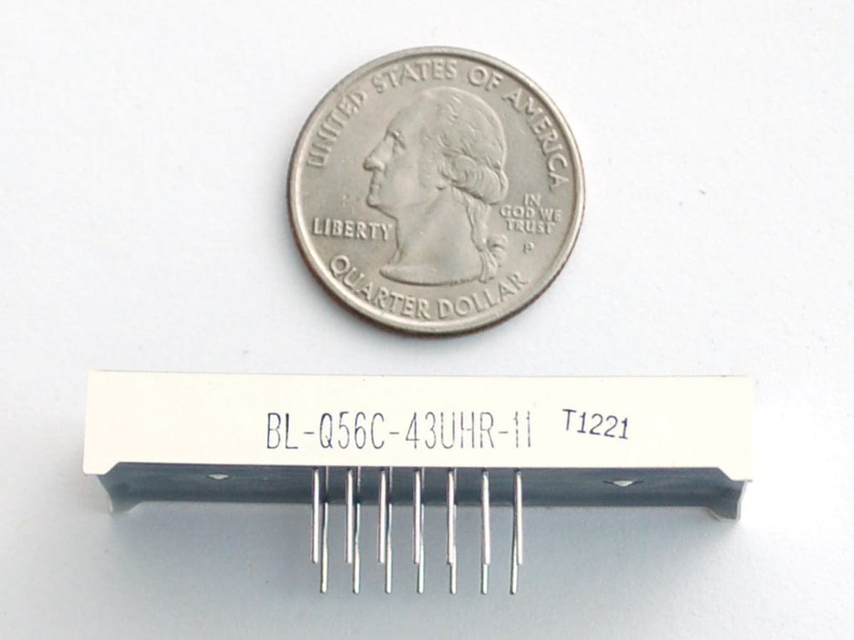 Red 7-segment clock display - 0.56" digit height by The Pi Hut - The Pi Hut