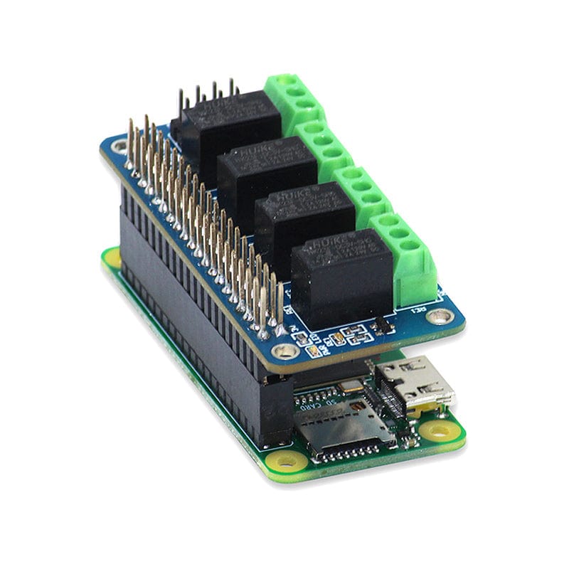 Relay 4 Zero - 4-Channel Relay Board for Pi Zero by SBC - The Pi Hut
