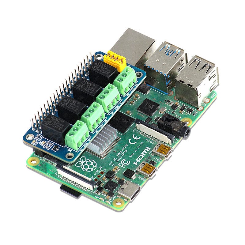 Relay 4 Zero - 4-Channel Relay Board for Pi Zero by SBC - The Pi Hut