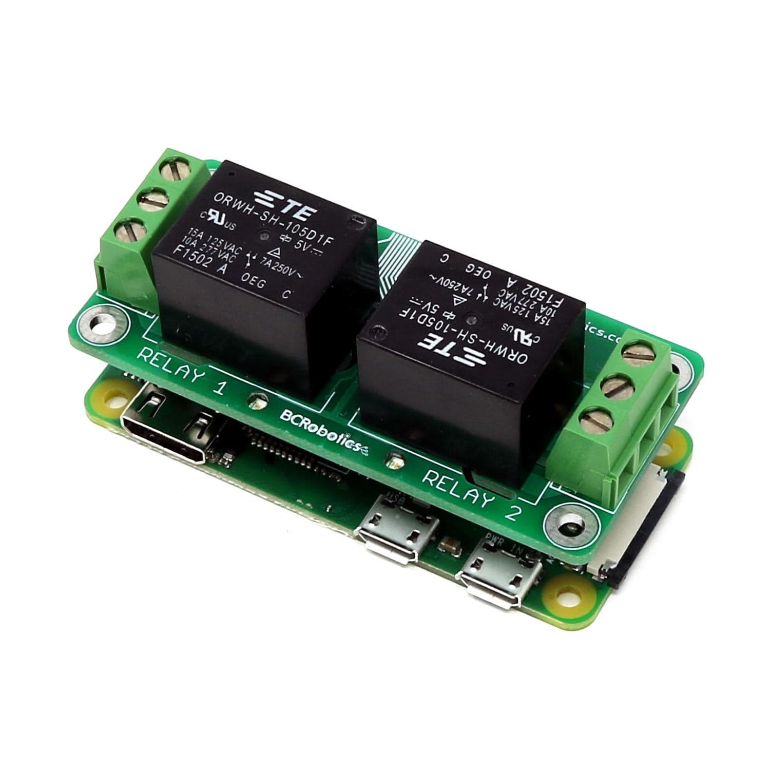 Relay HAT for Raspberry Pi Zero by BCRobotics - The Pi Hut