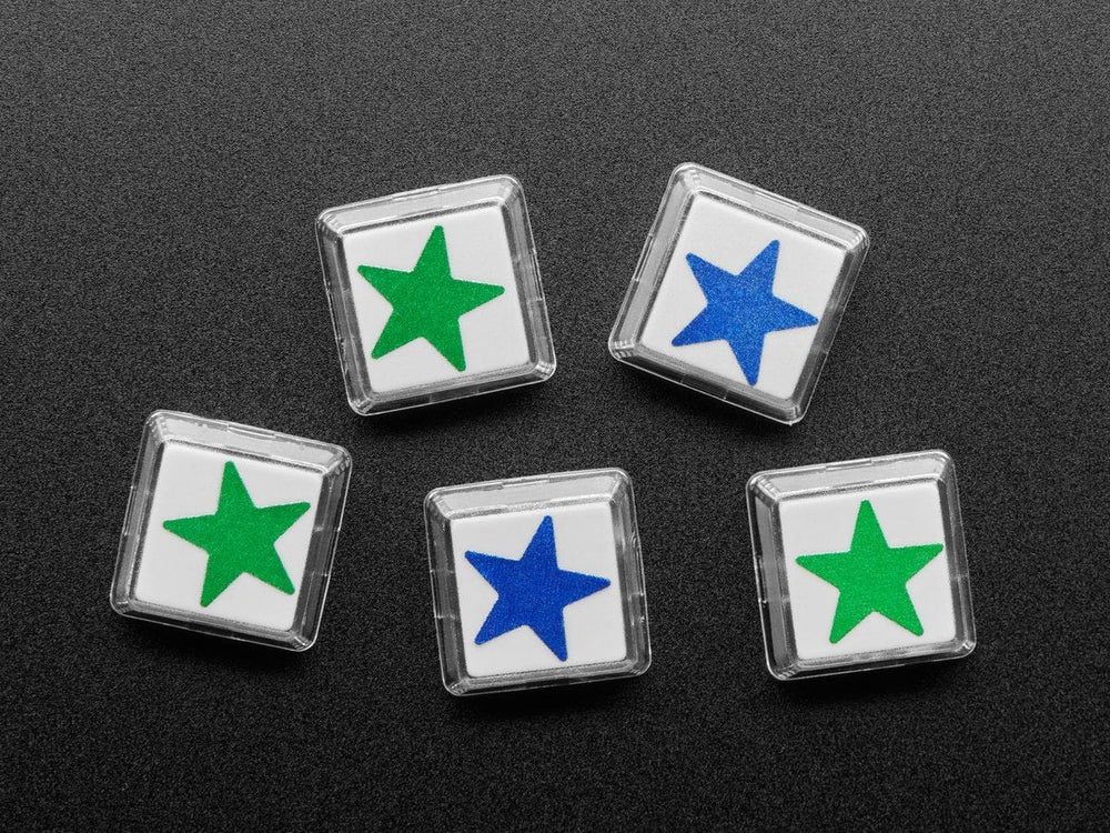 Relegendable Plastic Keycaps for MX Compatible Switches - 10 pack by The Pi Hut - The Pi Hut