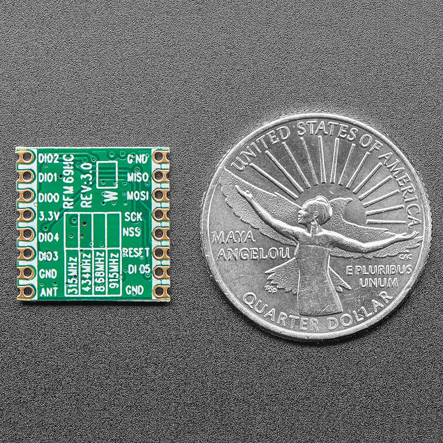 RFM69HCW 433 MHz Transceiver Radio Module by Adafruit - The Pi Hut