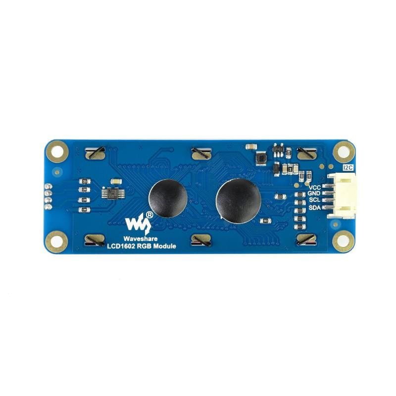 RGB 16x2 LCD Display (I2C, 3.3V/5V) by Waveshare - The Pi Hut