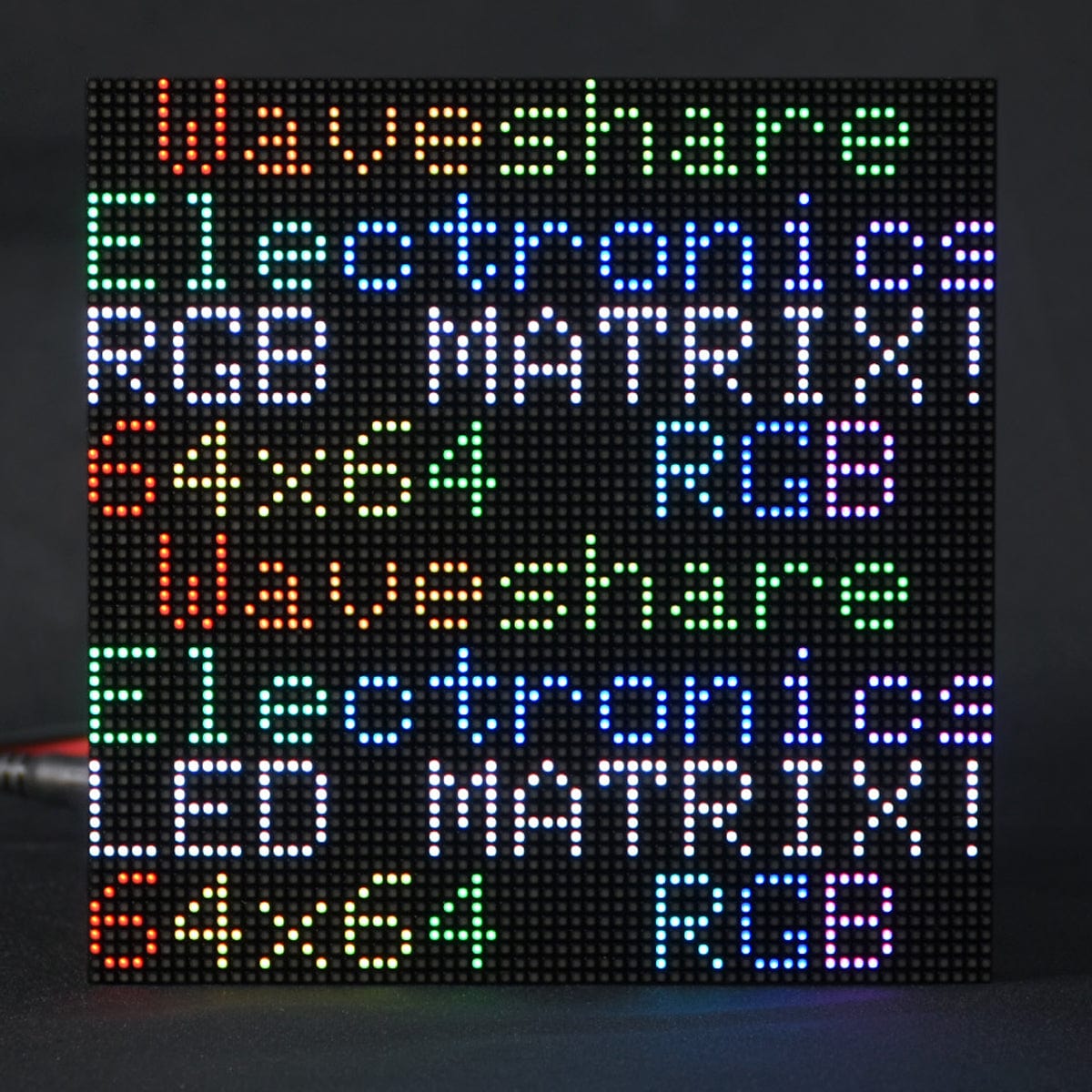 RGB Full-Colour LED Matrix Panel - 2.5mm Pitch, 64x64 Pixels by Waveshare - The Pi Hut