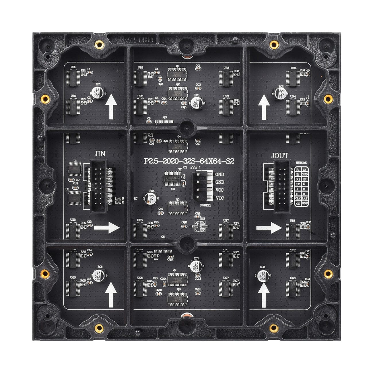 RGB Full-Colour LED Matrix Panel - 2.5mm Pitch, 64x64 Pixels by Waveshare - The Pi Hut