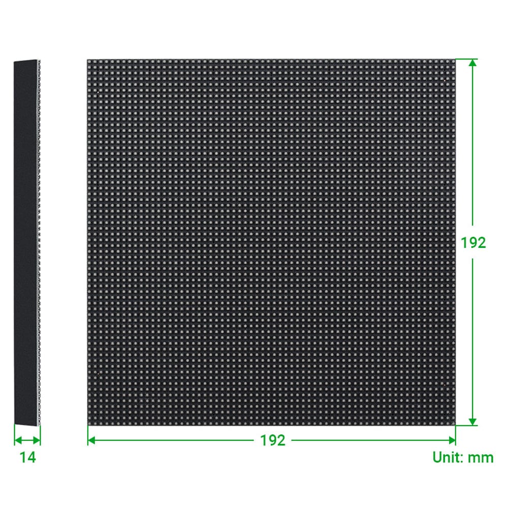 RGB Full-Colour LED Matrix Panel - 3mm Pitch, 64x64 Pixels by Waveshare - The Pi Hut