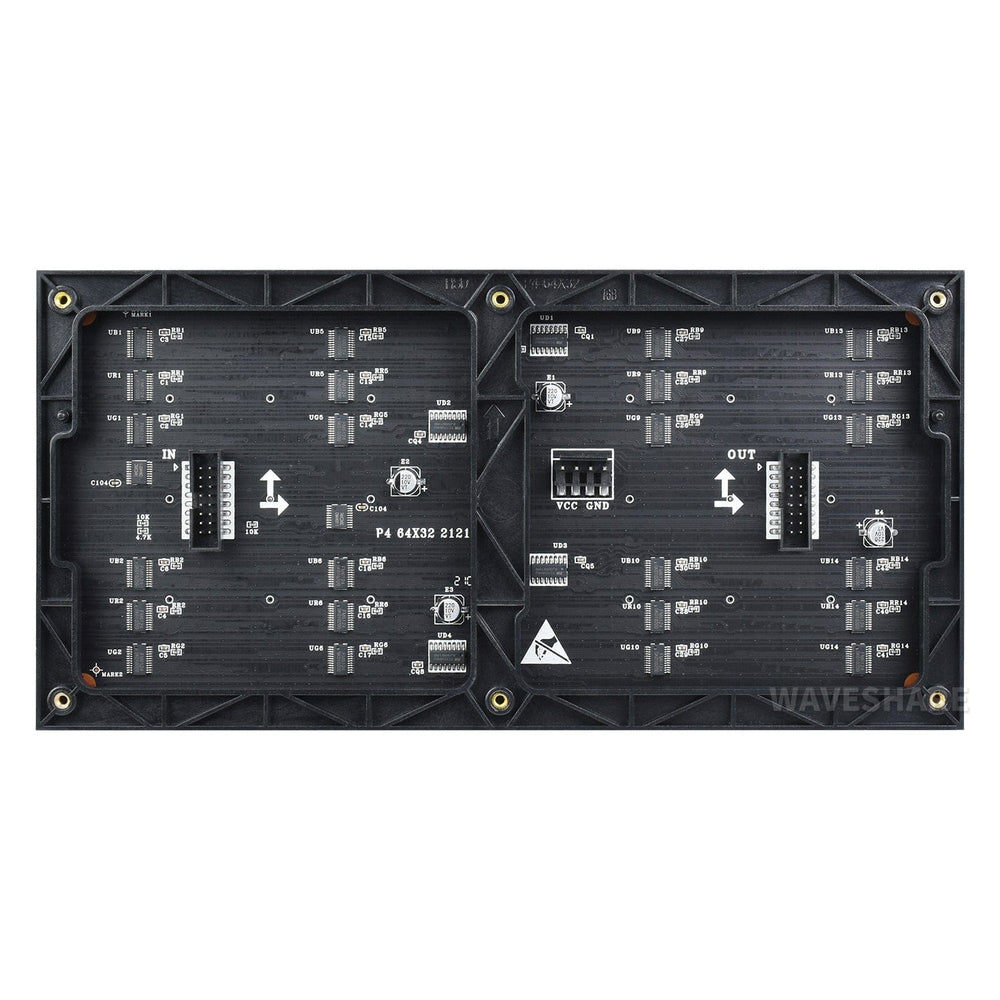 RGB Full-Colour LED Matrix Panel - 4mm Pitch, 64x32 Pixels by Waveshare - The Pi Hut