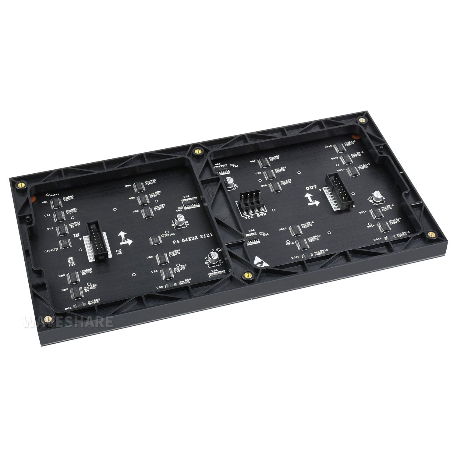 RGB Full-Colour LED Matrix Panel - 4mm Pitch, 64x32 Pixels by Waveshare - The Pi Hut