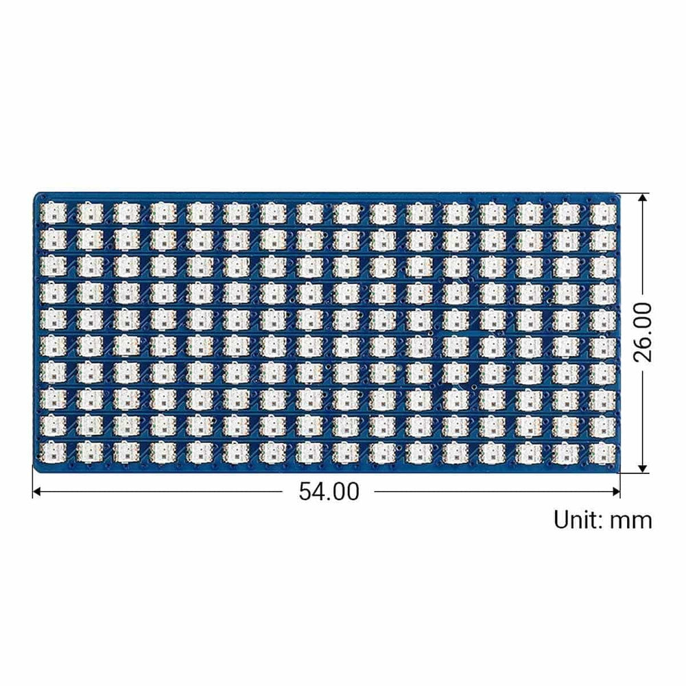 RGB Full-Colour LED Matrix Panel for Raspberry Pi Pico (16x10) by Waveshare - The Pi Hut