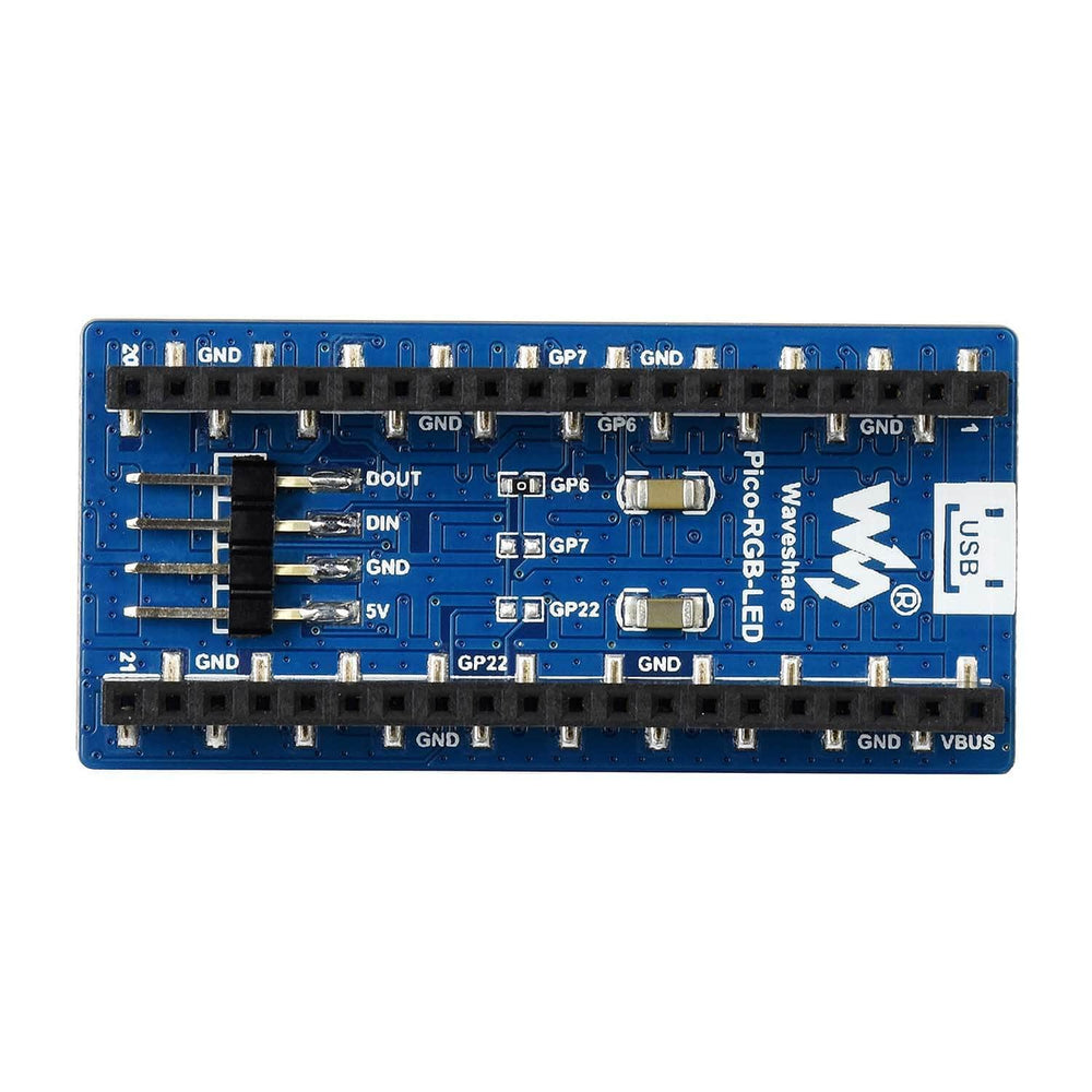 RGB Full-Colour LED Matrix Panel for Raspberry Pi Pico (16x10) by Waveshare - The Pi Hut