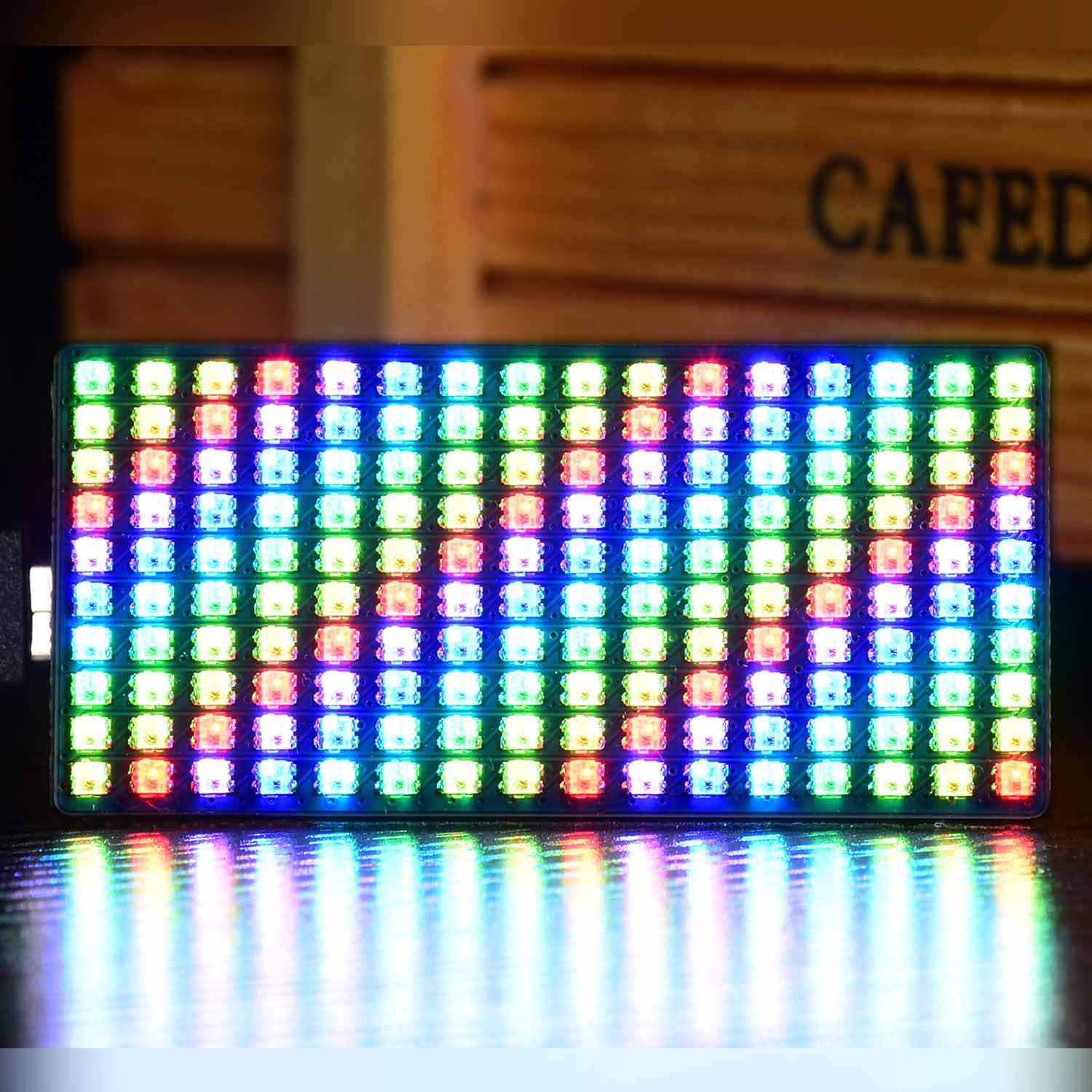 RGB Full-Colour LED Matrix Panel for Raspberry Pi Pico (16x10) by Waveshare - The Pi Hut