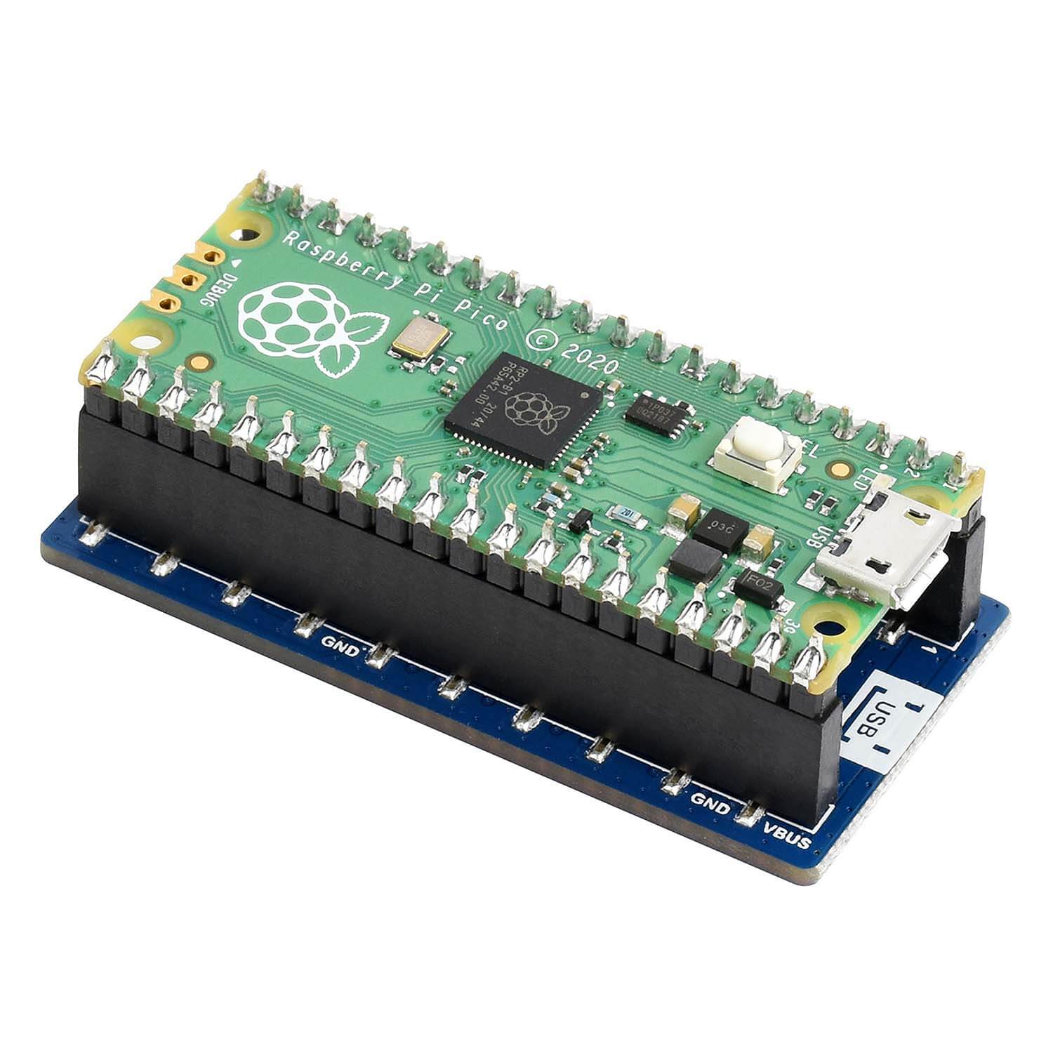 RGB Full-Colour LED Matrix Panel for Raspberry Pi Pico (16x10) by Waveshare - The Pi Hut