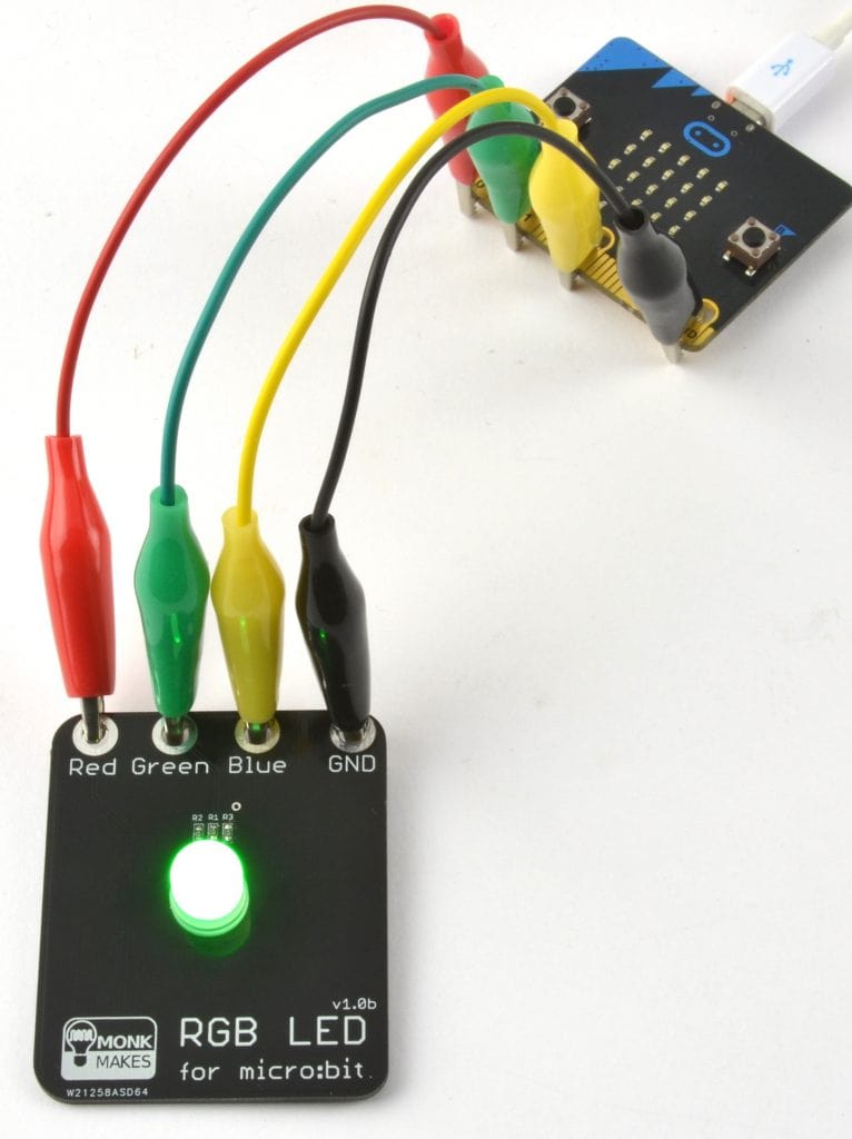 RGB LED for micro:bit by Monk Makes - The Pi Hut