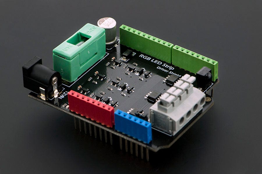 RGB LED Strip Driver Shield v1.0 by DFRobot - The Pi Hut