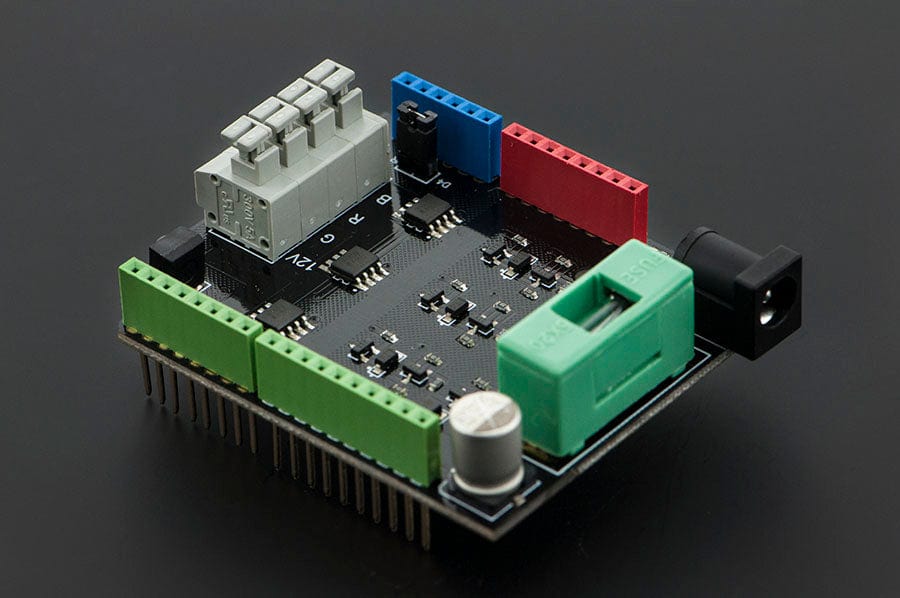 RGB LED Strip Driver Shield v1.0 by DFRobot - The Pi Hut