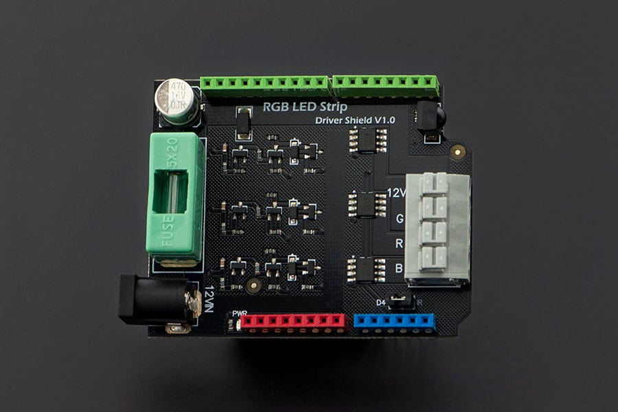 RGB LED Strip Driver Shield v1.0 by DFRobot - The Pi Hut