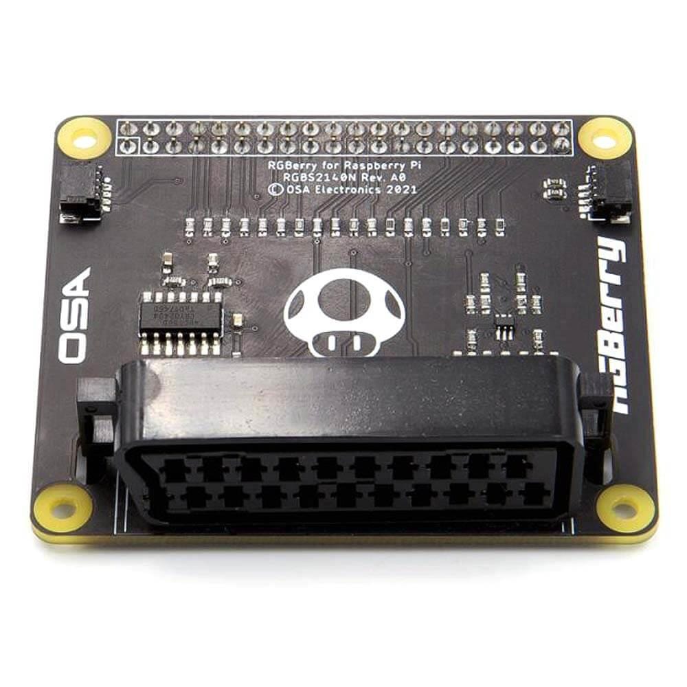 RGBerry SCART - RGB Arcade HAT for Raspberry Pi by OSA - The Pi Hut