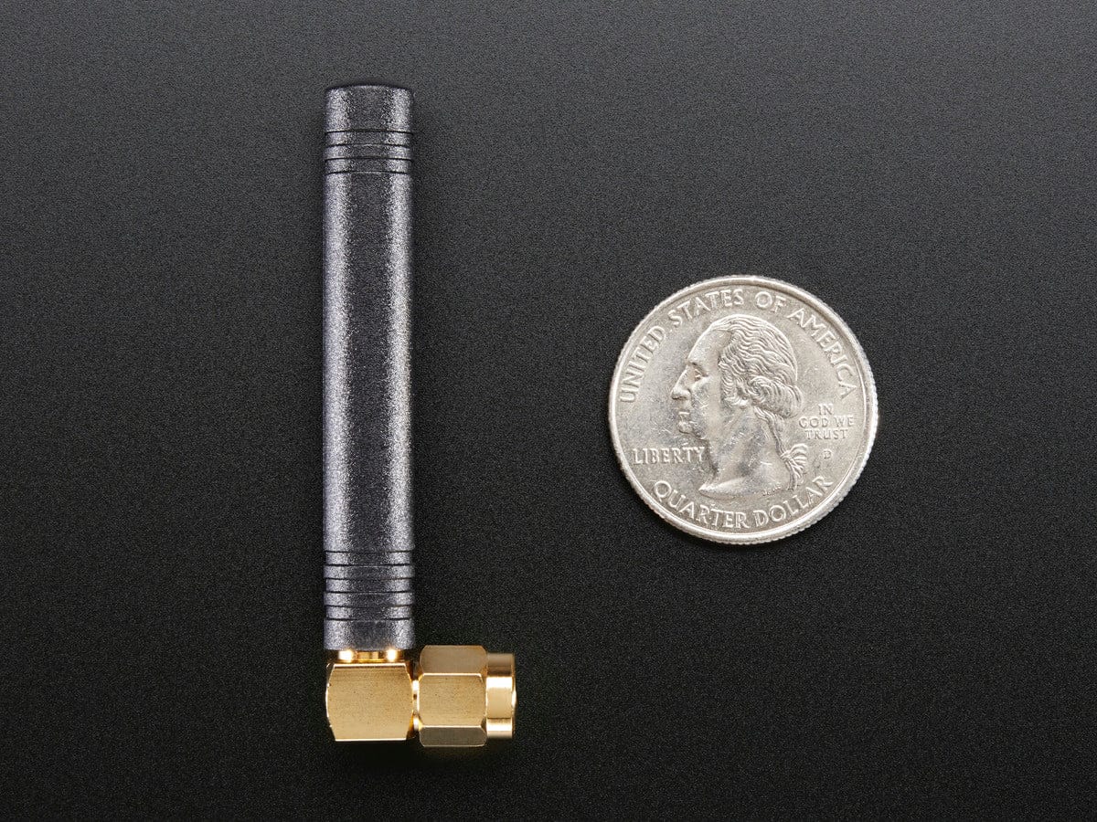 Right-angle Mini GSM/Cellular Quad-Band Antenna - 2dBi SMA Plug by The Pi Hut - The Pi Hut