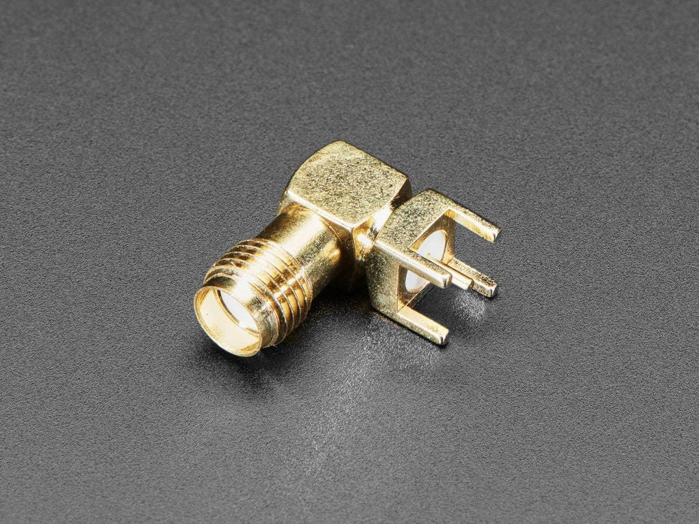 Right Angle SMA Thru Hole RF Connector by The Pi Hut - The Pi Hut