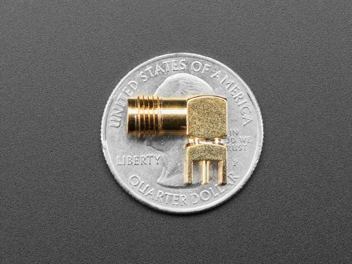 Right Angle SMA Thru Hole RF Connector by The Pi Hut - The Pi Hut