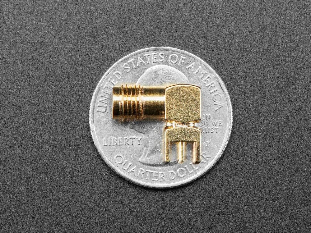 Right Angle SMA Thru Hole RF Connector by The Pi Hut - The Pi Hut