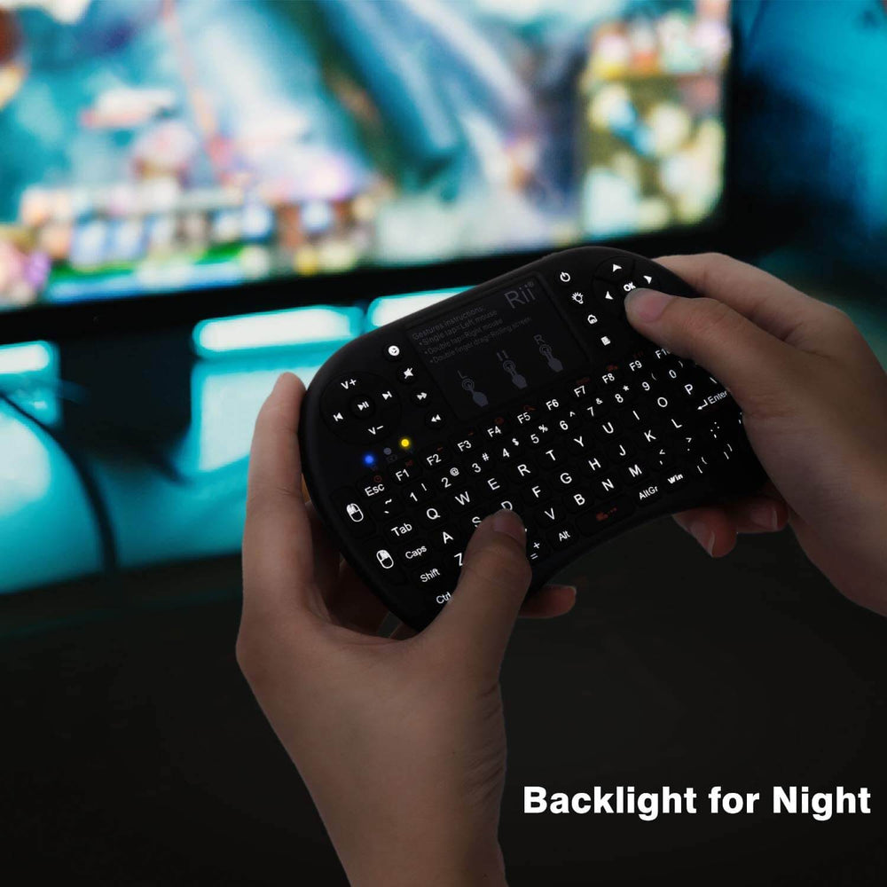 Rii i8+ Mini Wireless Keyboard with Touchpad (US Layout) by Rii - The Pi Hut