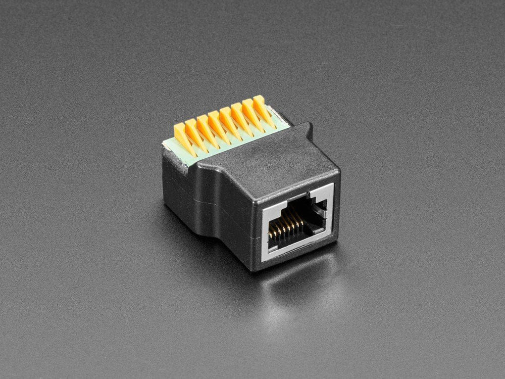 RJ-45 Ethernet Female Socket to Terminal Spring Block Adapter by The Pi Hut - The Pi Hut