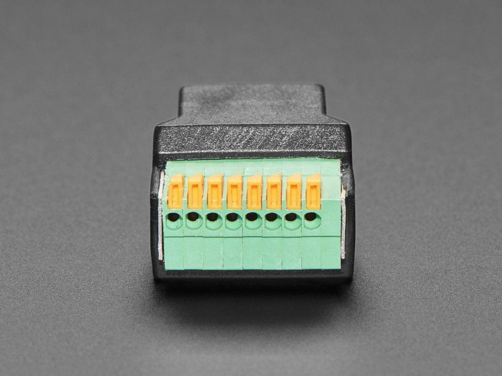 RJ-45 Ethernet Female Socket to Terminal Spring Block Adapter by The Pi Hut - The Pi Hut