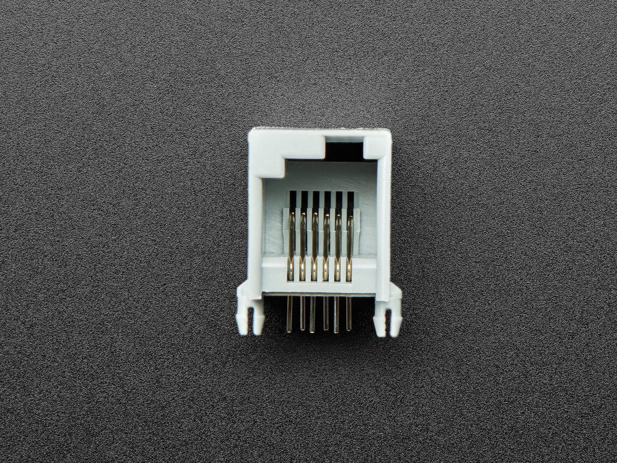 RJ12 Jack Connectors - EV3/NXT Building Brick Compatible - Pack of 10 by The Pi Hut - The Pi Hut