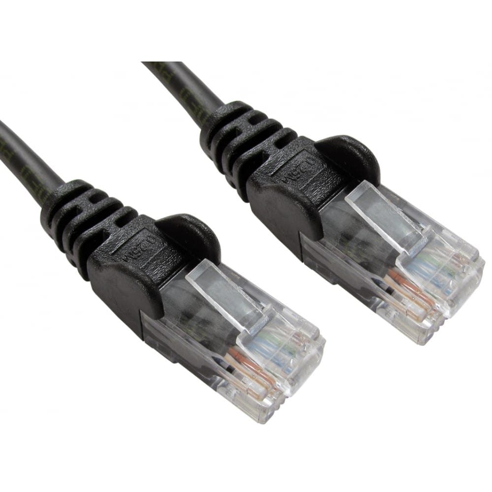 RJ45 Cat5e Ethernet LAN Cable 2m (Black) by ModMyPi - The Pi Hut