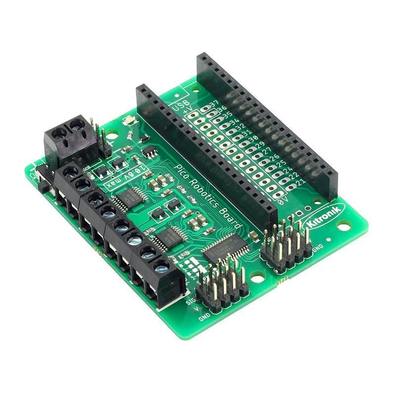 Robotics Board for Raspberry Pi Pico by Kitronik - The Pi Hut