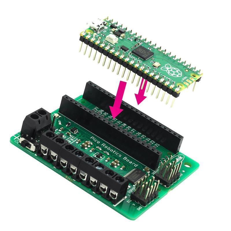 Robotics Board for Raspberry Pi Pico by Kitronik - The Pi Hut