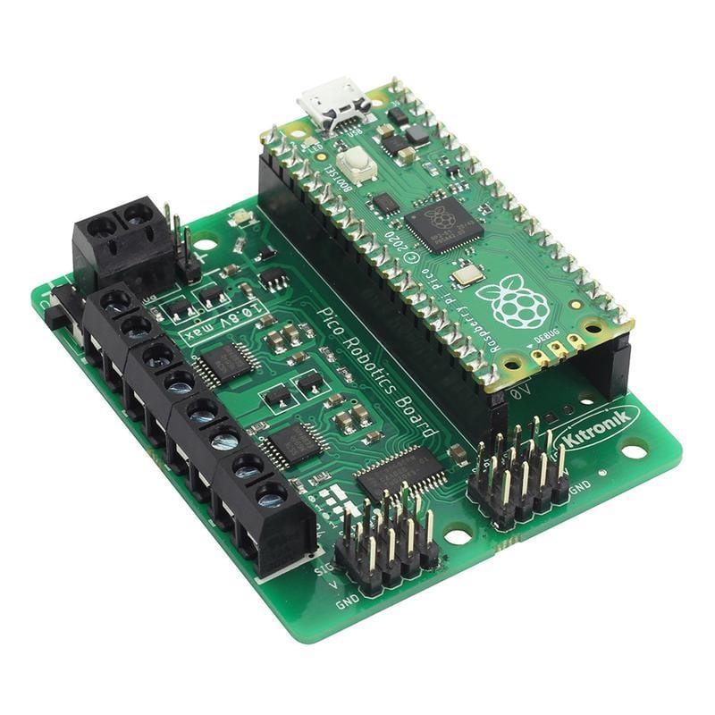Robotics Board for Raspberry Pi Pico by Kitronik - The Pi Hut