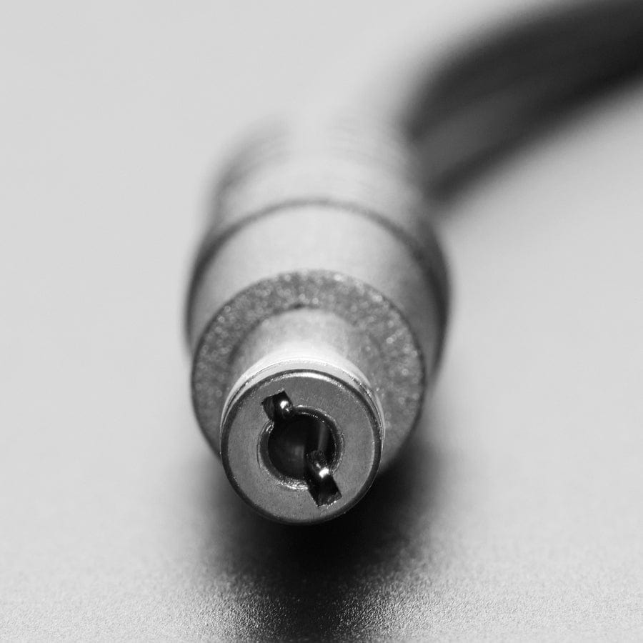 Round Panel Mount 5.5mm/2.1mm DC Barrel Jack Extension Cable - 30cm long by The Pi Hut - The Pi Hut