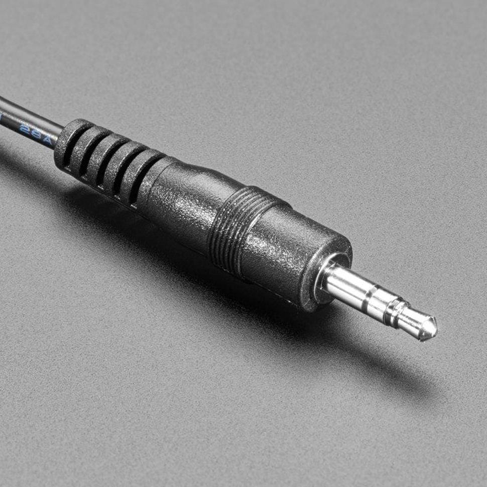Round Panel Mount Stereo Audio Extension Cable - 3.5mm by The Pi Hut - The Pi Hut