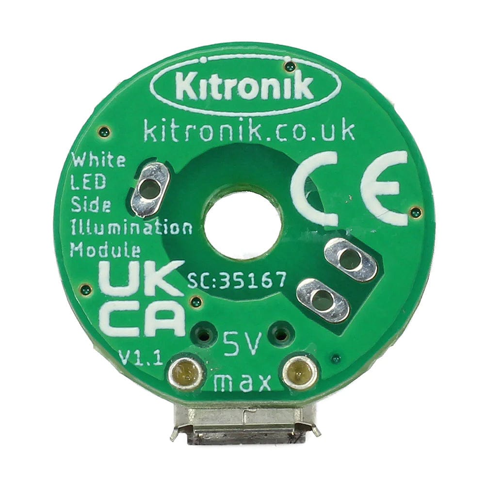 Round Side Illumination LED Module by Kitronik - The Pi Hut