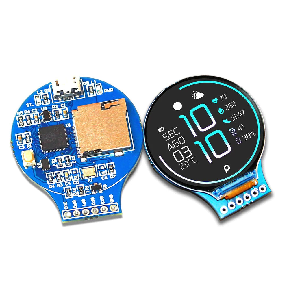 RoundyPi - RP2040 Round LCD Board by SBC - The Pi Hut