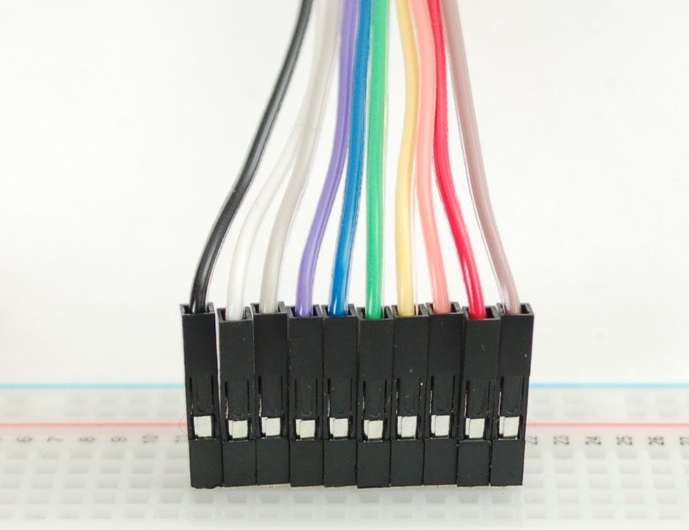 Premium Jumper Wires 40pk (Male/Male) 100mm by ModMyPi - The Pi Hut