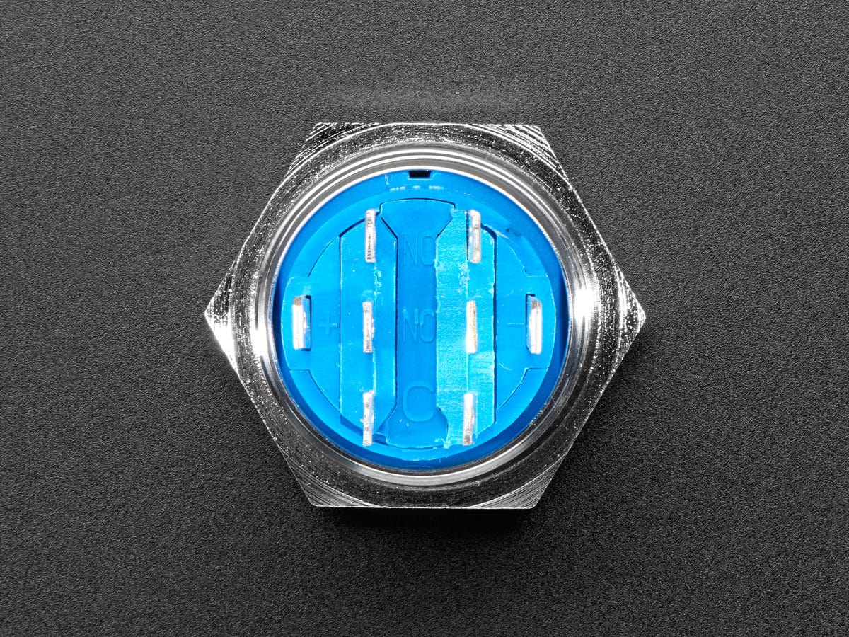 Rugged Metal On/Off Switch - 19mm 6V RGB On/Off by The Pi Hut - The Pi Hut